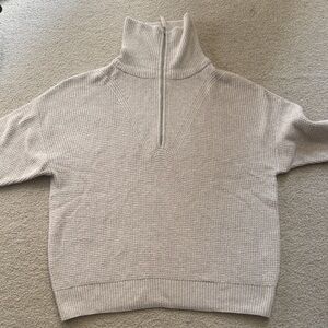 Aerie Cream Turtleneck Sweater